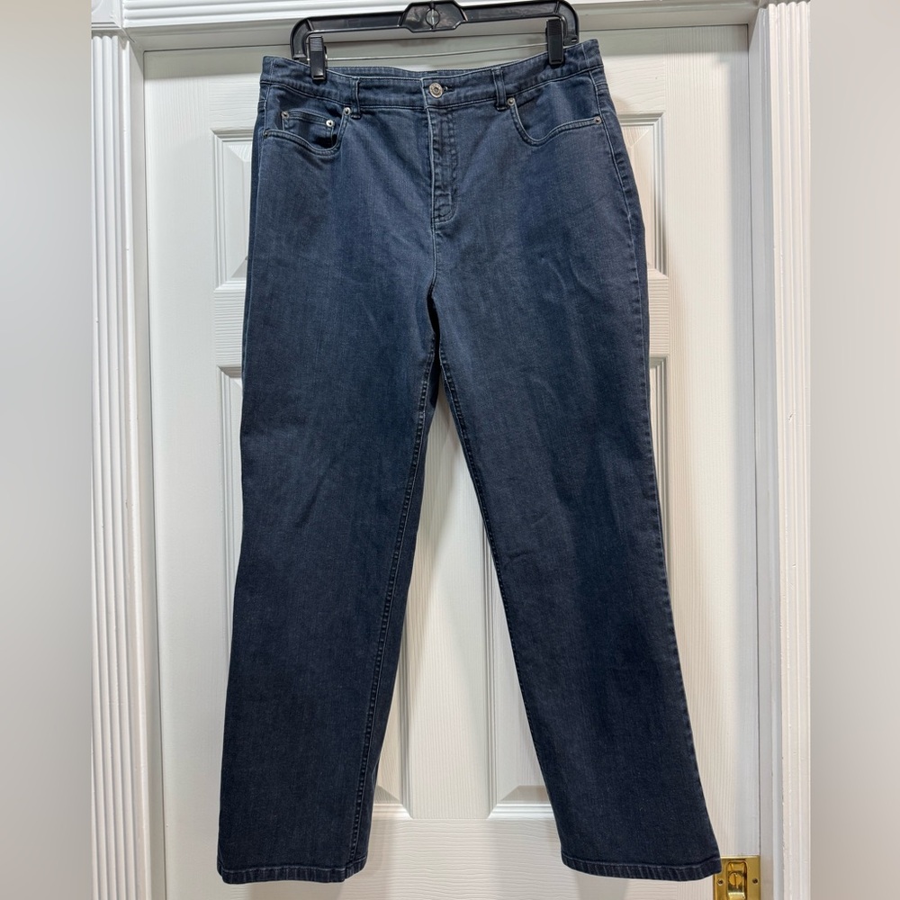 Talbots Blue Straight Leg Jeans Classic Style